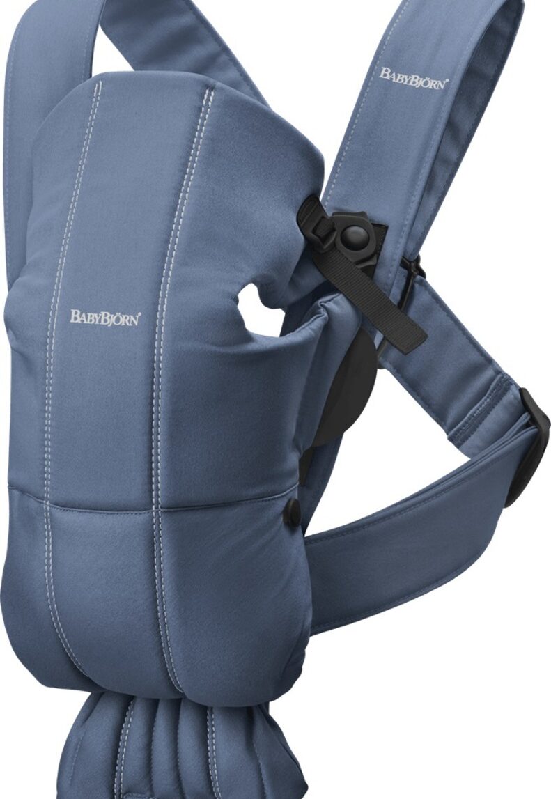 μαρσιπος babybjorn carrier mini vintage indigo cotton - Baby Bjorn