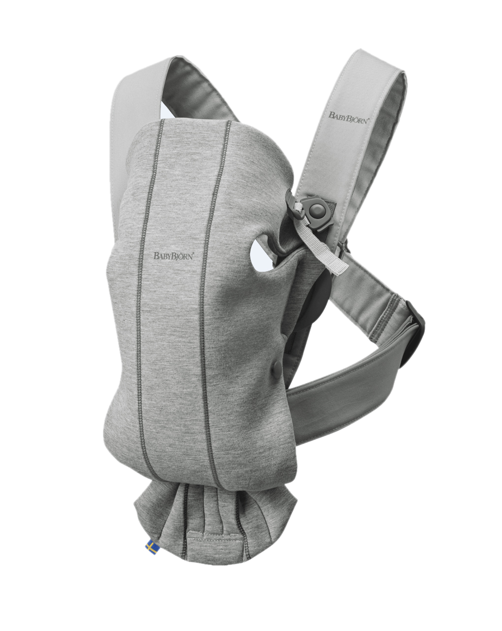 μαρσιποσ babybjorn carrier mini light grey 3d jersey