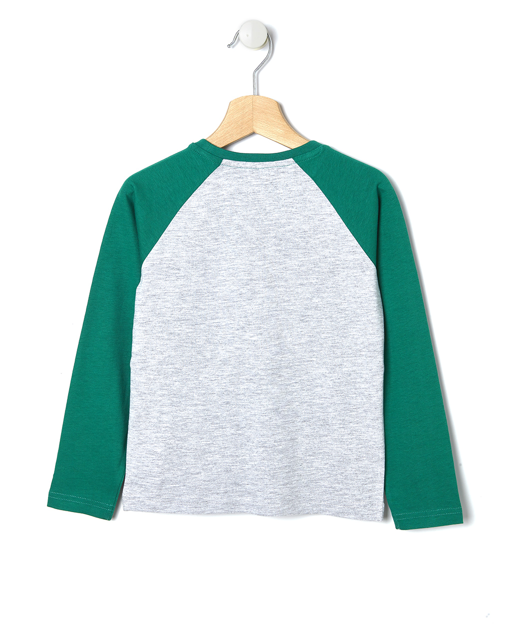 T-shirt basic γκρι-πρασινο μεγ.8-9/9-10 ετων - Prénatal