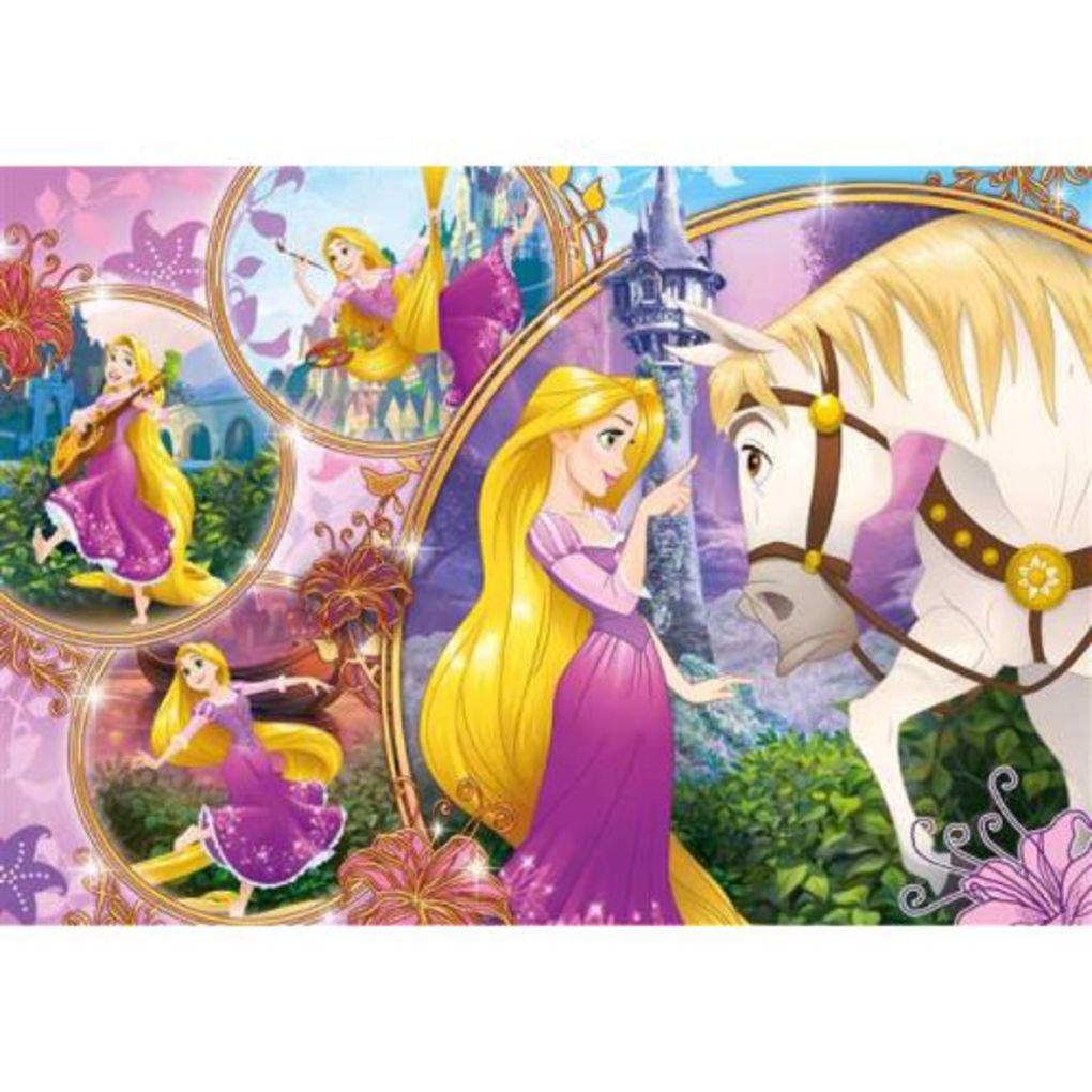 Puzzle 24 maxi disney-princess-μαλλια κουβαρια - Clementoni