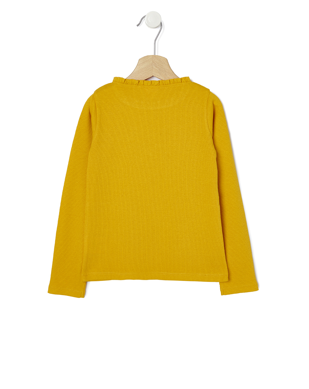 T-shirt jersey με ριγωτή ύφανση κίτρινο για κορίτσι - Prénatal
