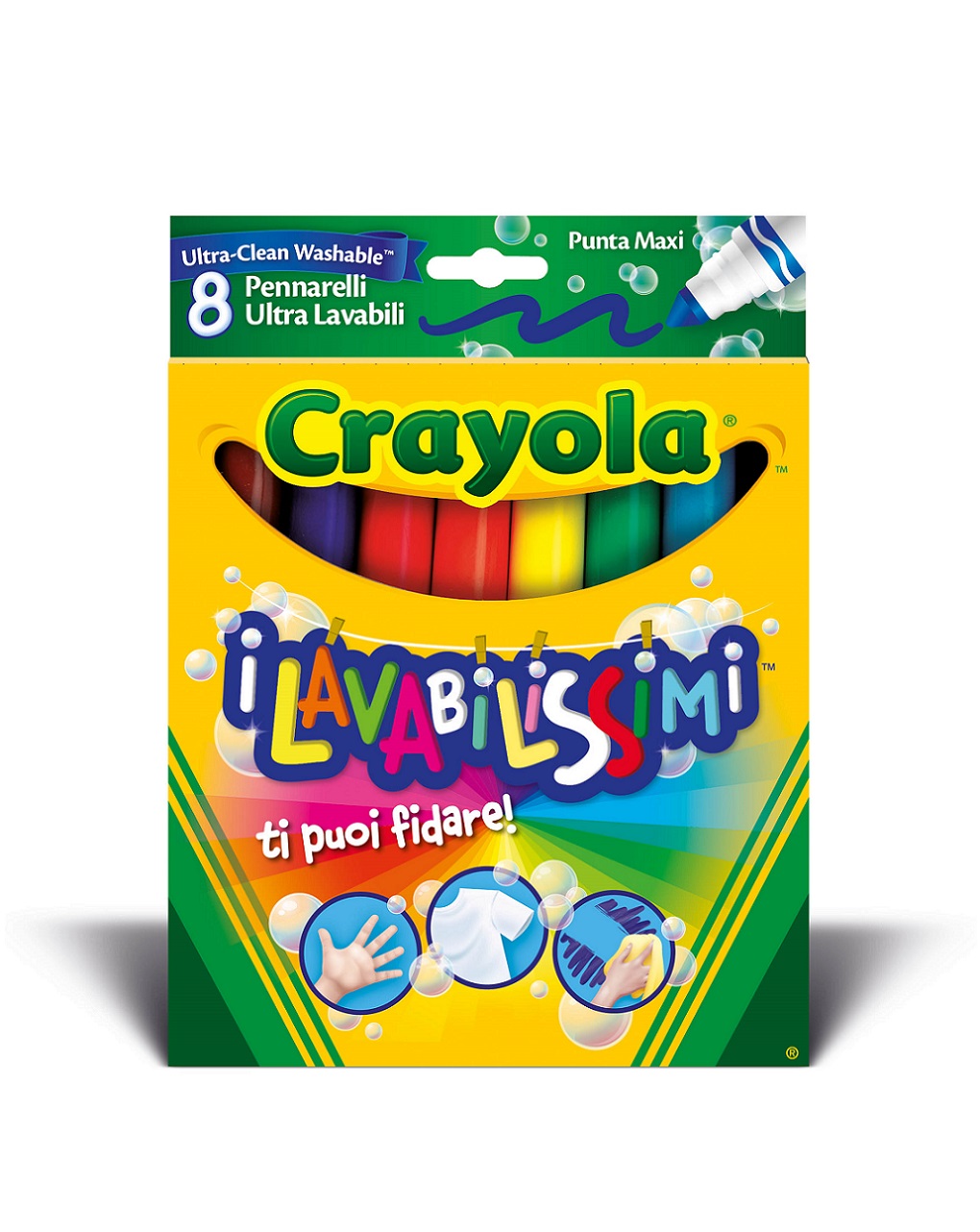 8 μαρκαδοροι ultra clean washable μαχι - Crayola