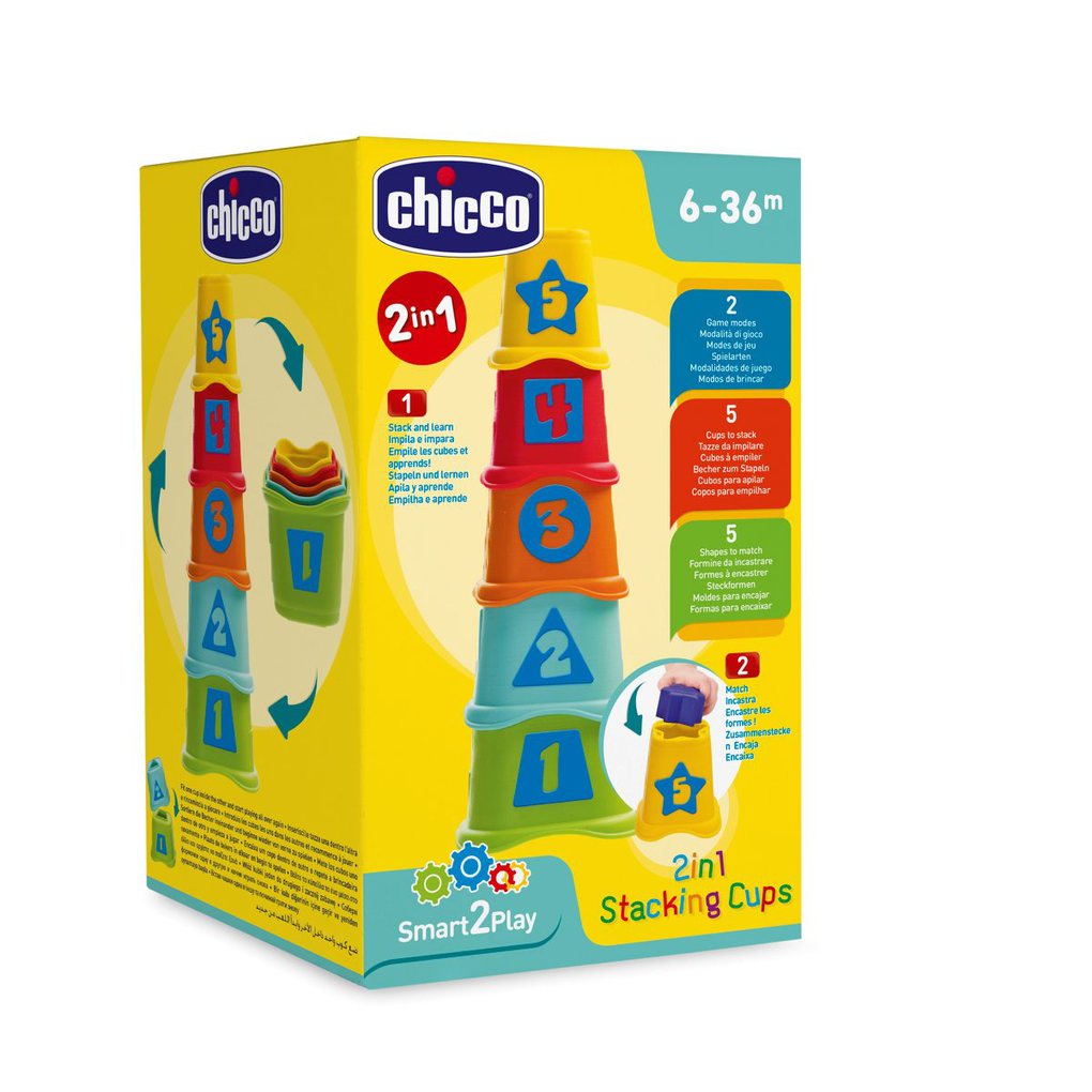 2 σε 1 πυραμιδα με κυβακια - Chicco