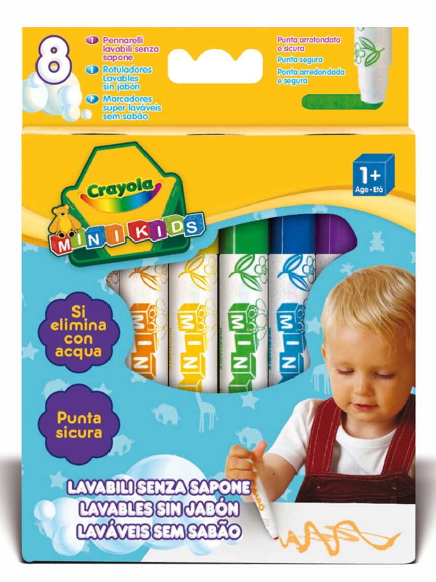 8 χρωματα μαρκαδοροι mini kids - Crayola