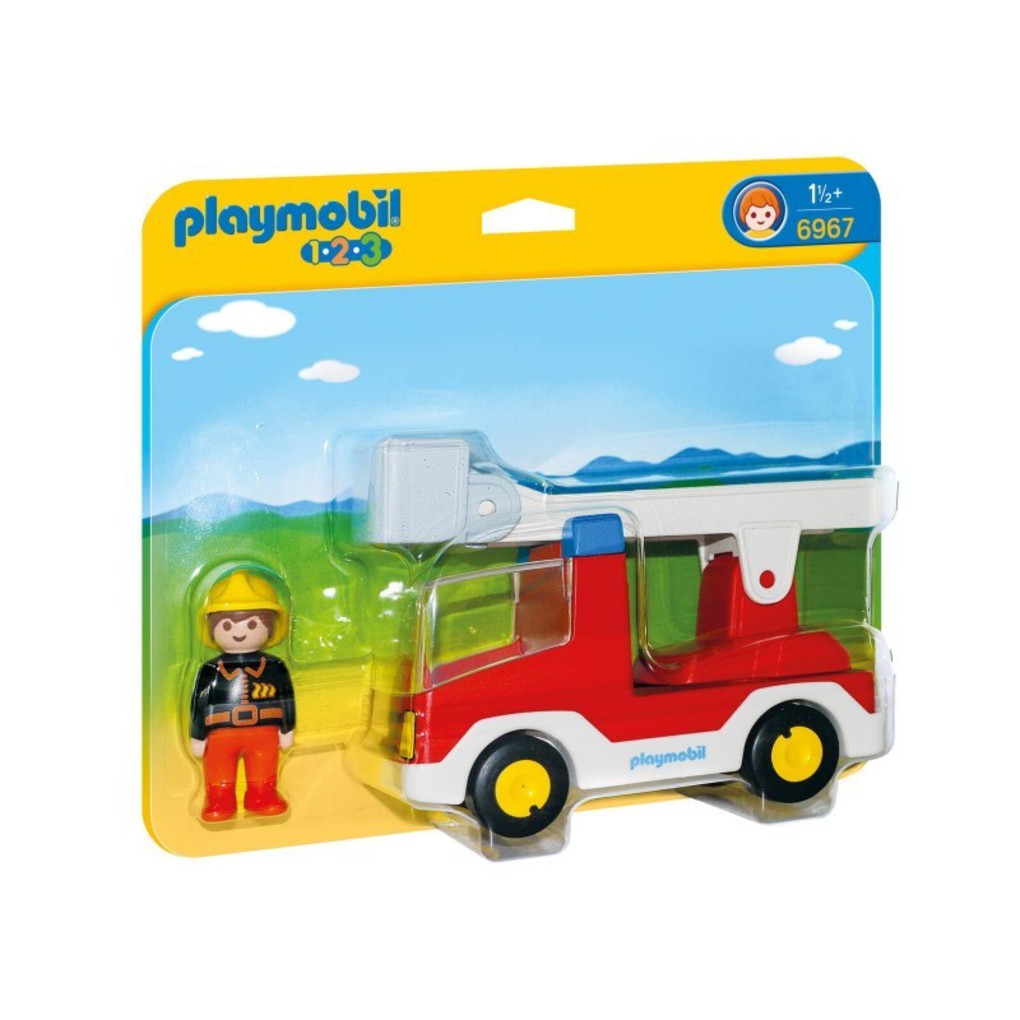 Playmobil πυροσβέστης με κλιμακοφόρο όχημα - Playmobil