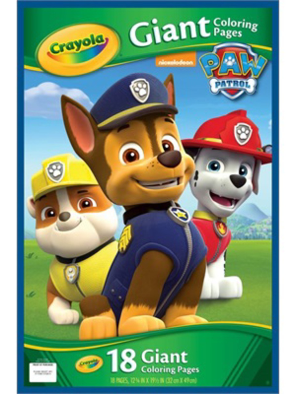 Paw patrol 18 γιγασ χρωμοσελιδεσ