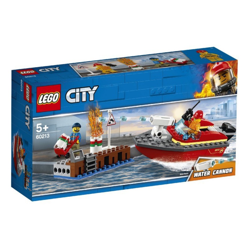 Lego city πυρκαγιά στην αποβάθρα - Lego