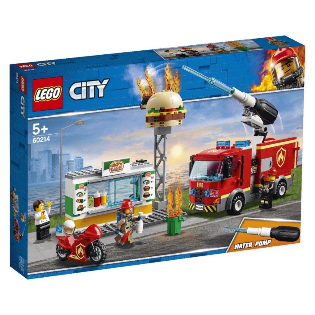 Lego city διάσωση από την πυρκαγιά στο μπέργκερ μπαρ - Lego