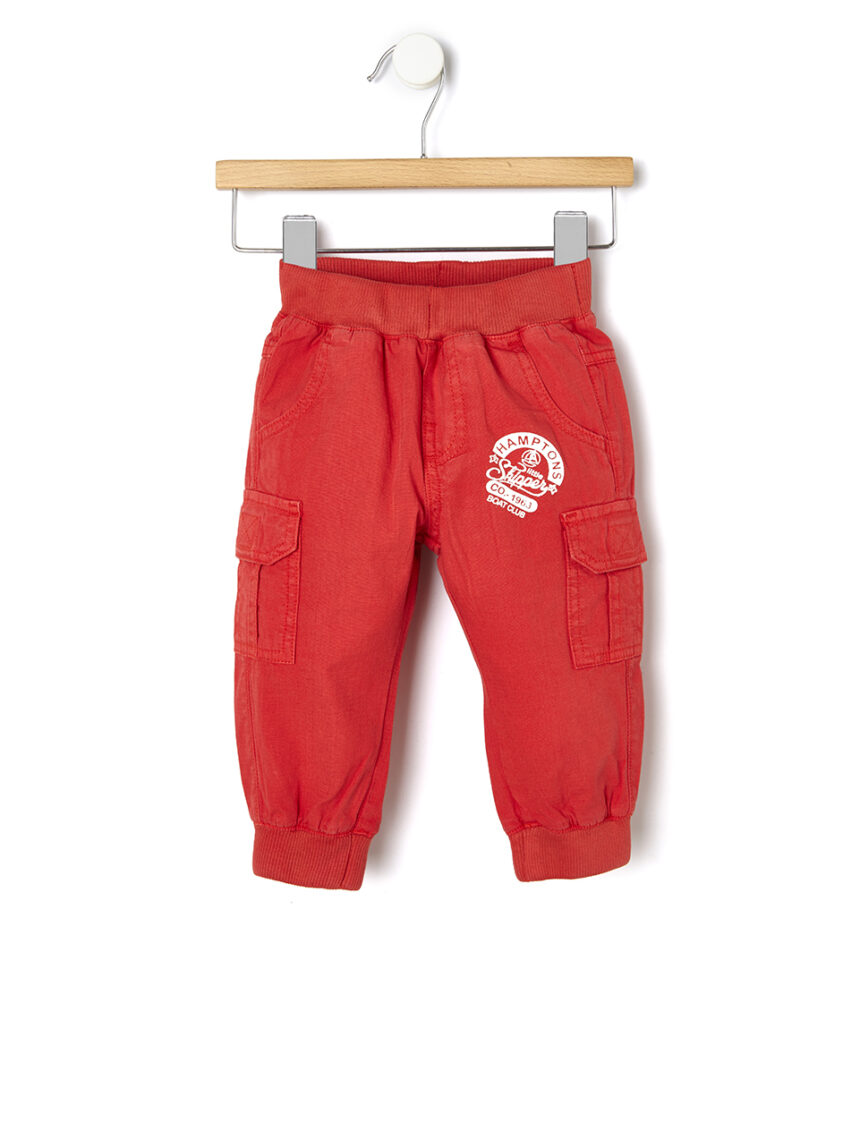 παντελόνι cargo κόκκινο για αγόρι - Prénatal