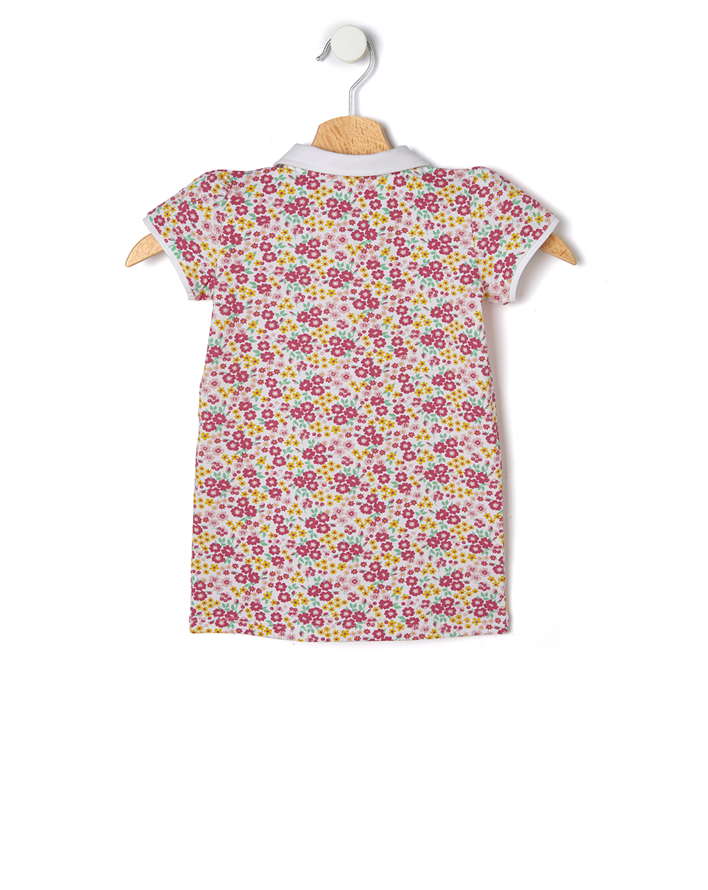 μπλουζάκι πόλο με λουλούδια για κορίτσι - Prénatal