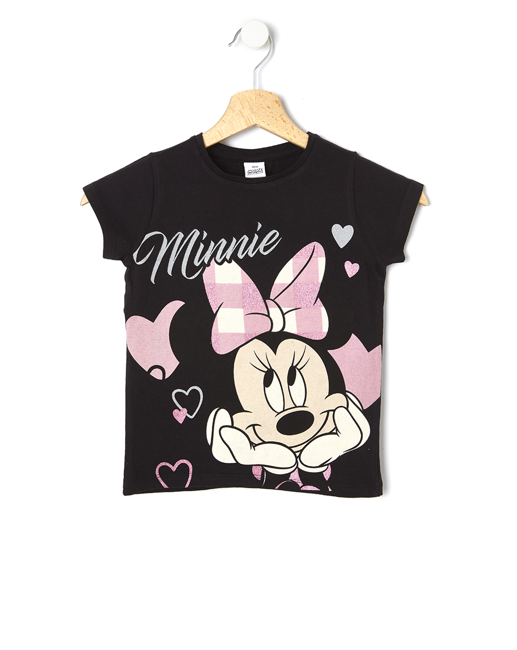 T-shirt μαύρο με τη minnie για κορίτσι - Prénatal