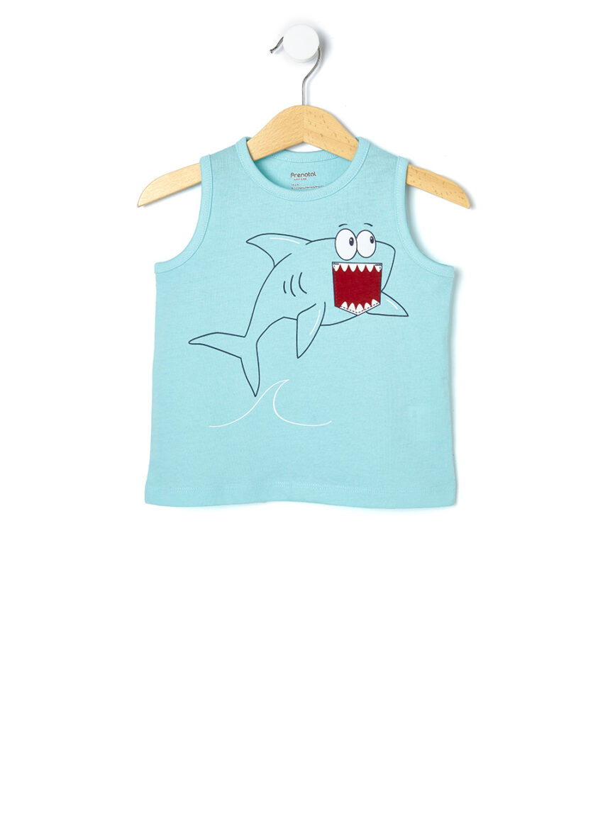 αμάνικο μπλουζάκι με καρχαρία για αγόρι - Prénatal