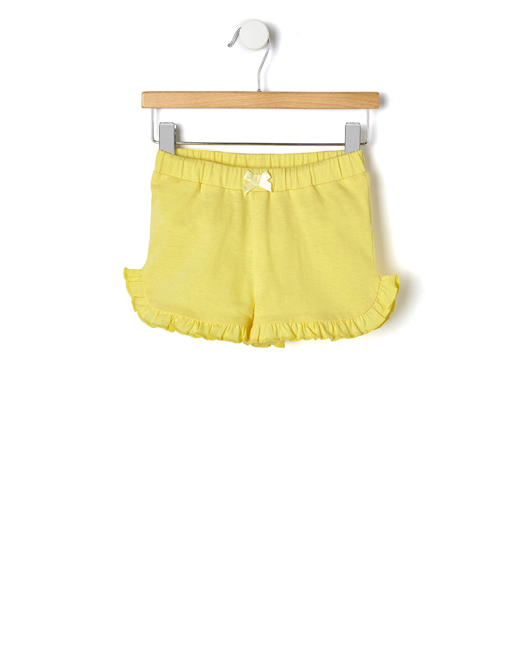 σορτσάκι jersey basic κίτρινο για κορίτσι - Prénatal