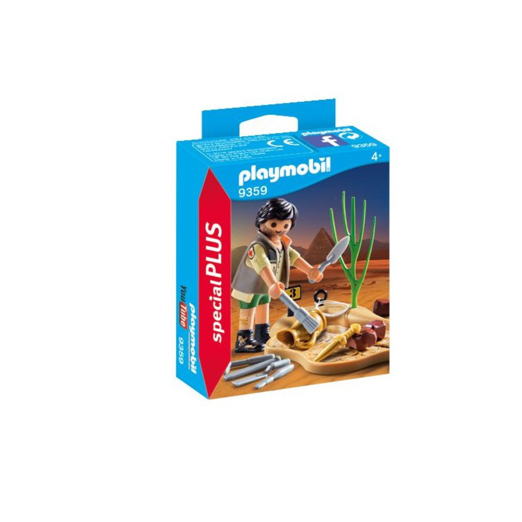 Playmobil αρχαιολόγος με εργαλεία ανασκαφής