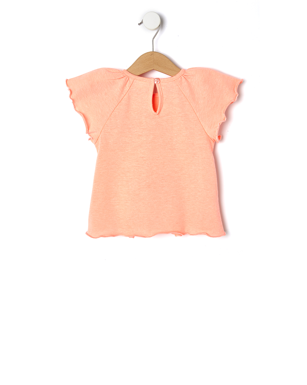 T-shirt κοραλί με στάμπα για κορίτσι - Prénatal