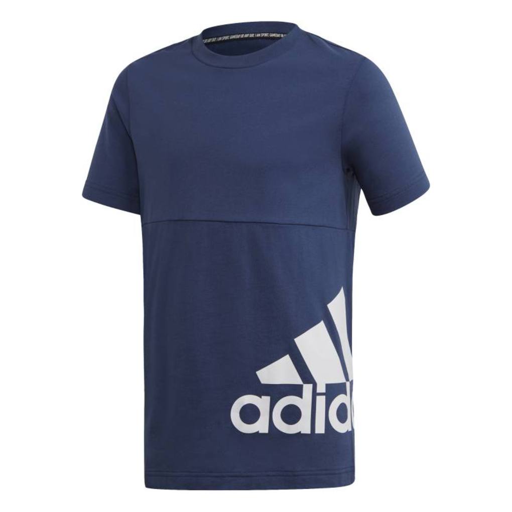 Adidas t-shirt μπλε κοντο μανικι αγορι fq7726 - Adidas