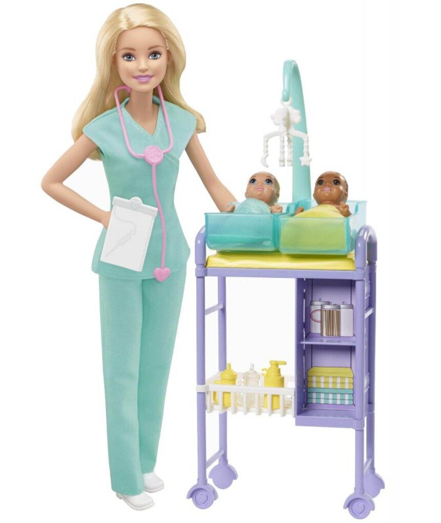 Barbie σετ επαγγέλματα με παιδάκια και ζωάκια σχέδια dhb63 - BARBIE