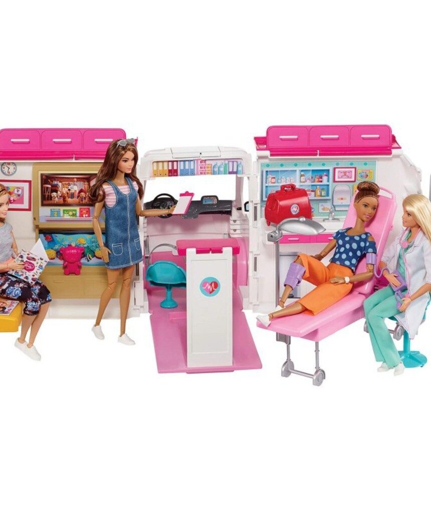 Barbie - κινητο ιατρειο - ασθενοφορο - BARBIE
