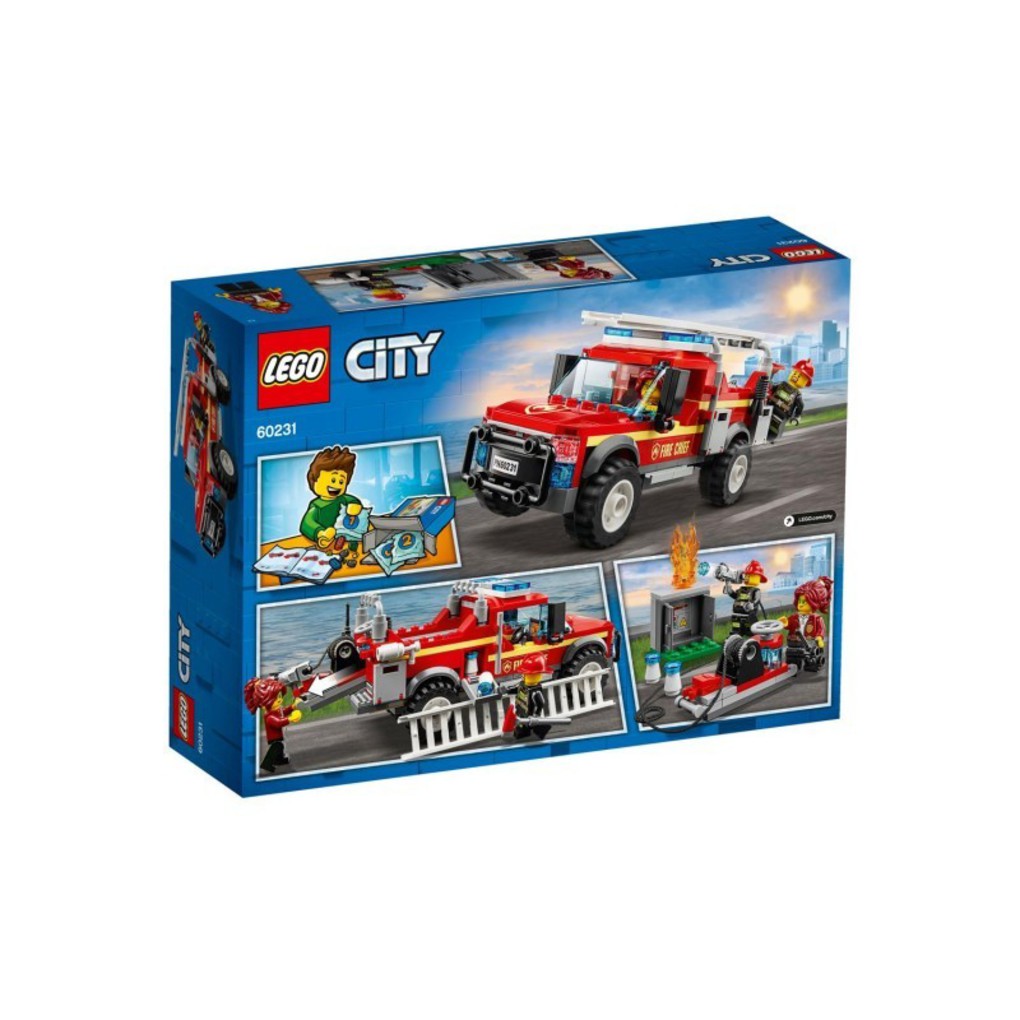 Lego city φορτηγό πυροσβεστικής αντιμετώπισης της πύραρχου 60231 - Lego