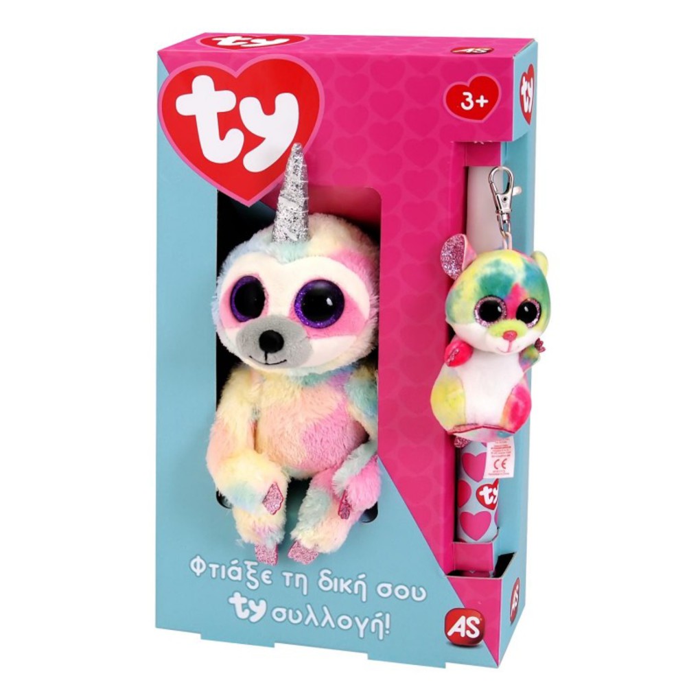 λαμπαδα ty beanie boos 15εκ. και χνουδωτο κλιπ - TY