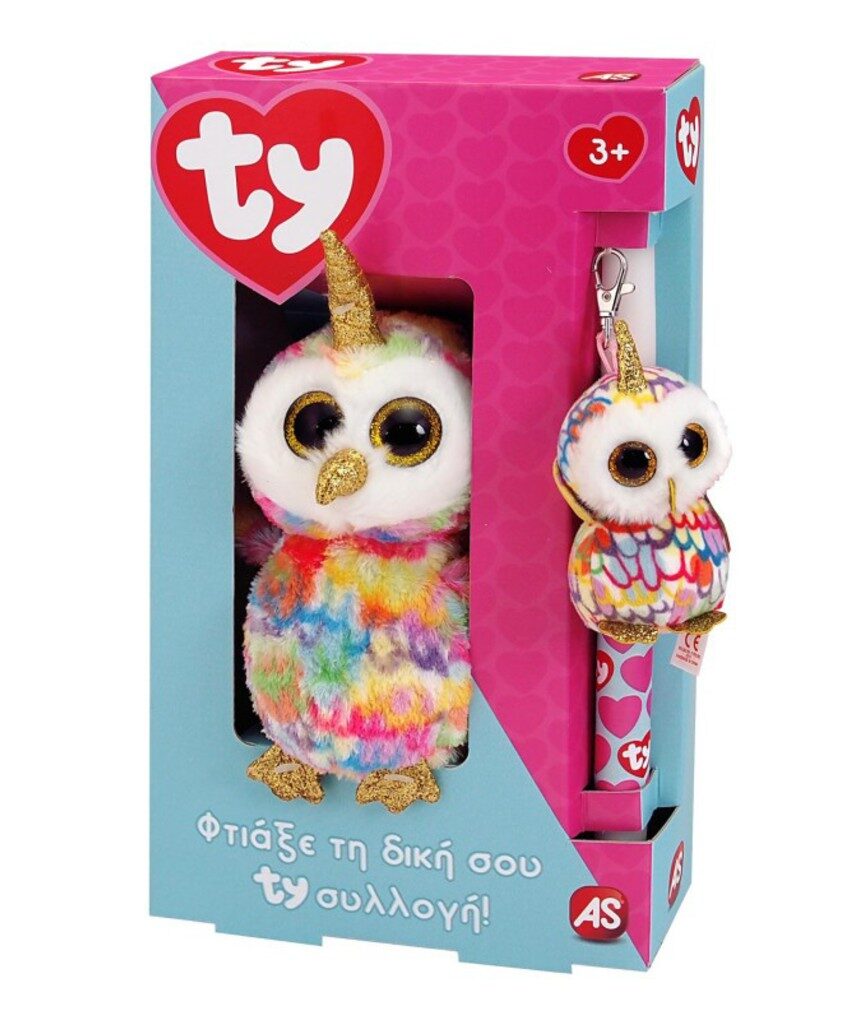 λαμπαδα ty beanie boos 15εκ. και χνουδωτο κλιπ - TY