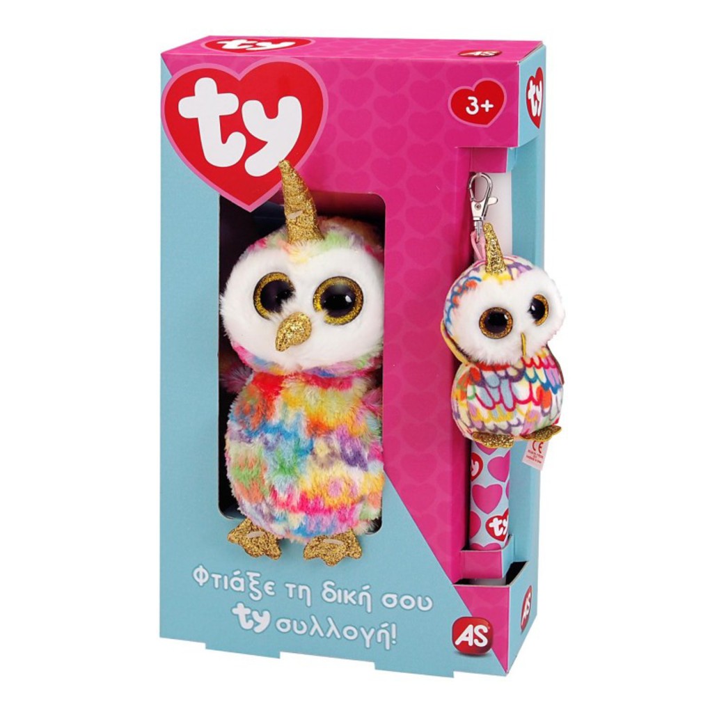 λαμπαδα ty beanie boos 15εκ. και χνουδωτο κλιπ - TY