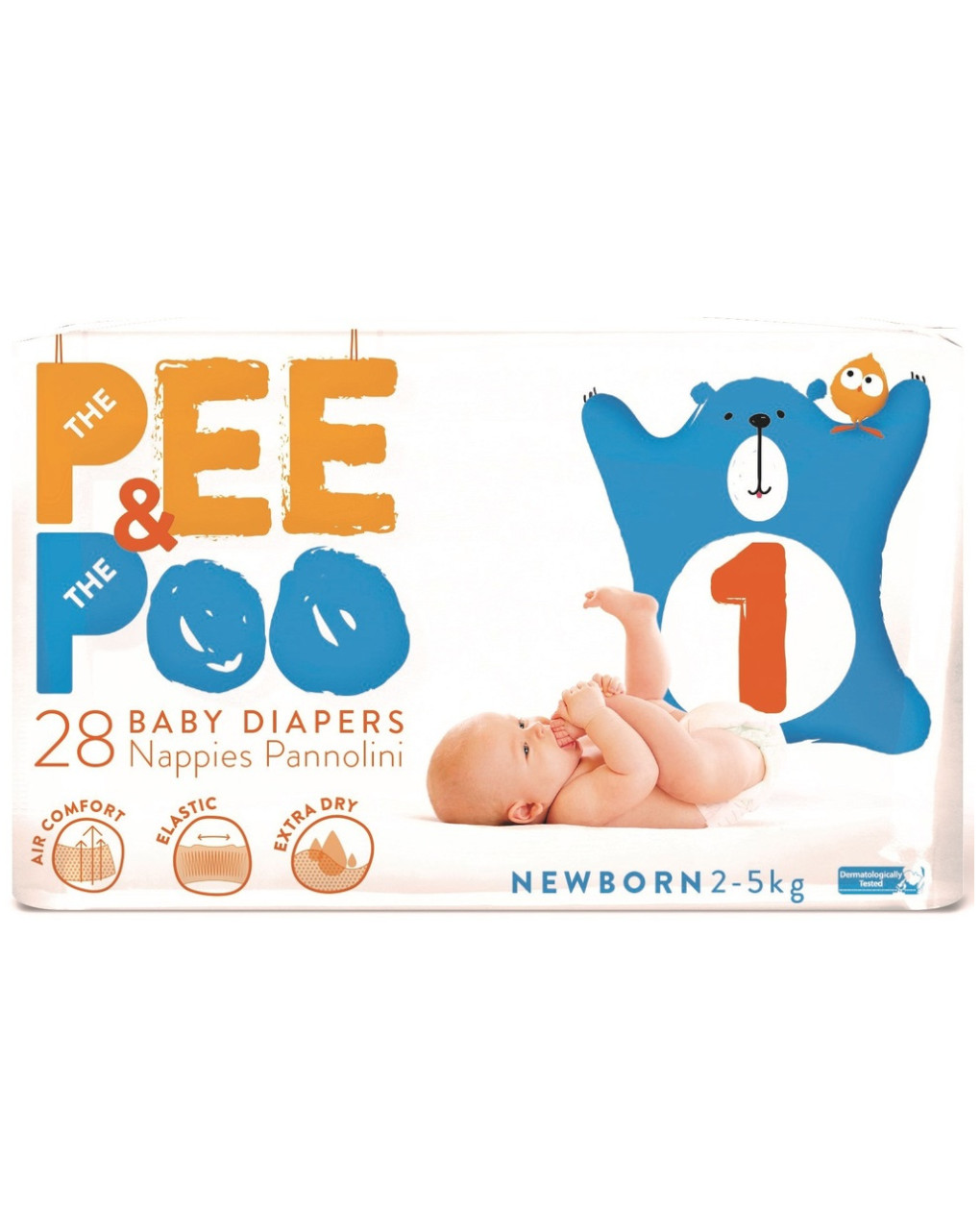 Pee&poo πάνες newborn ν.1 - 28 τεμ. - The Pee & The Poo