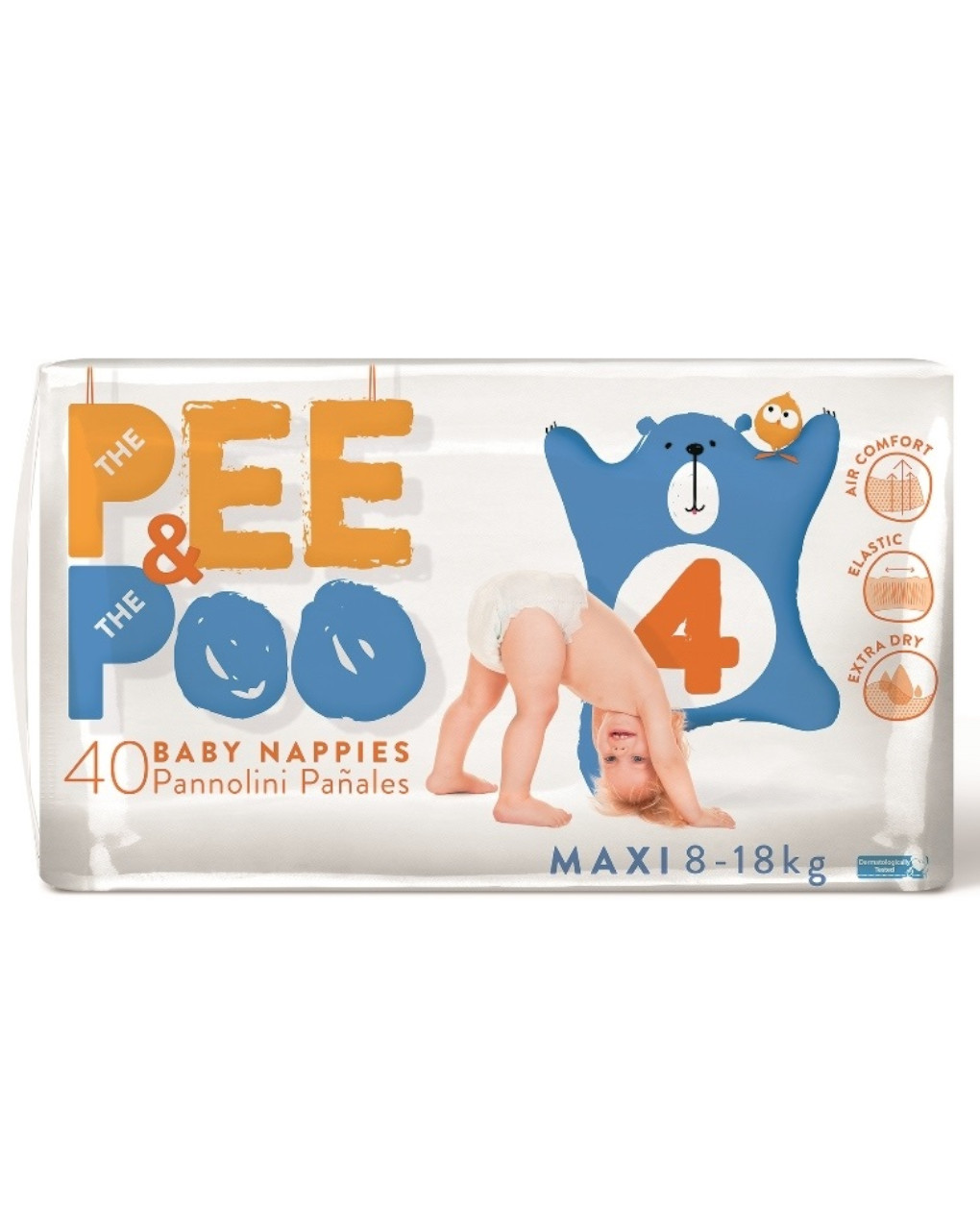 Pee&poo πάνες maxi ν.4 - 40 τεμ. - The Pee & The Poo