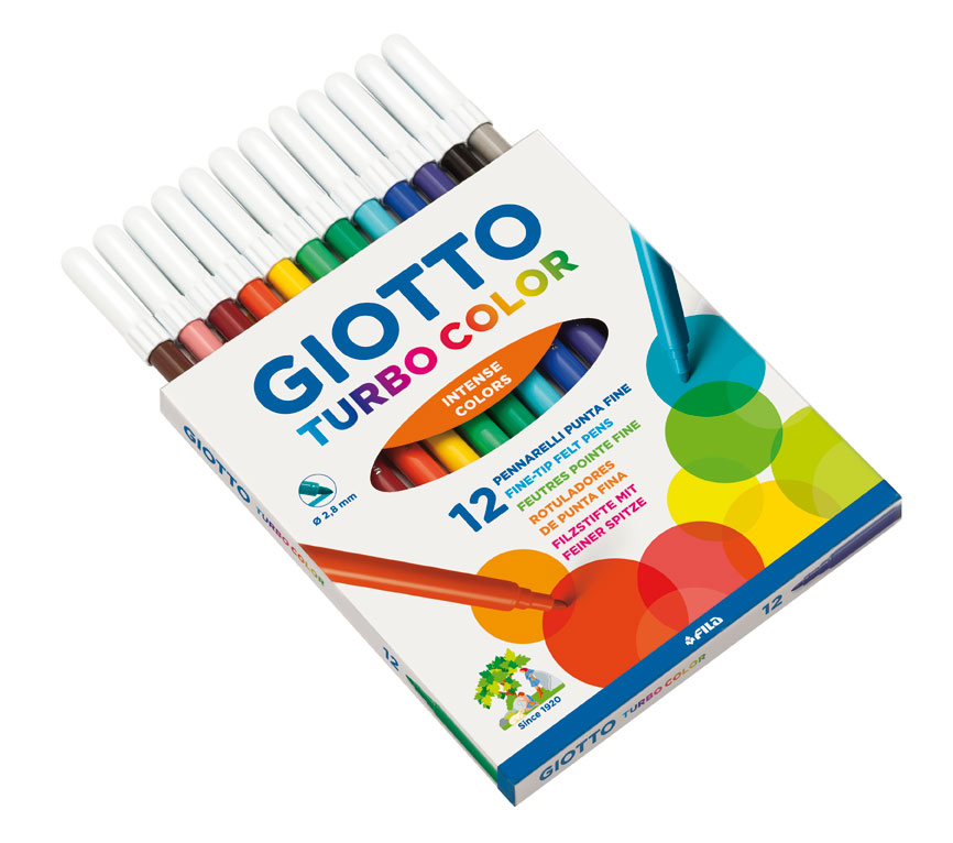 Giotto μαρκαδόροι turbo glitter pastel 8τεμ giotto 000426300 - Giotto