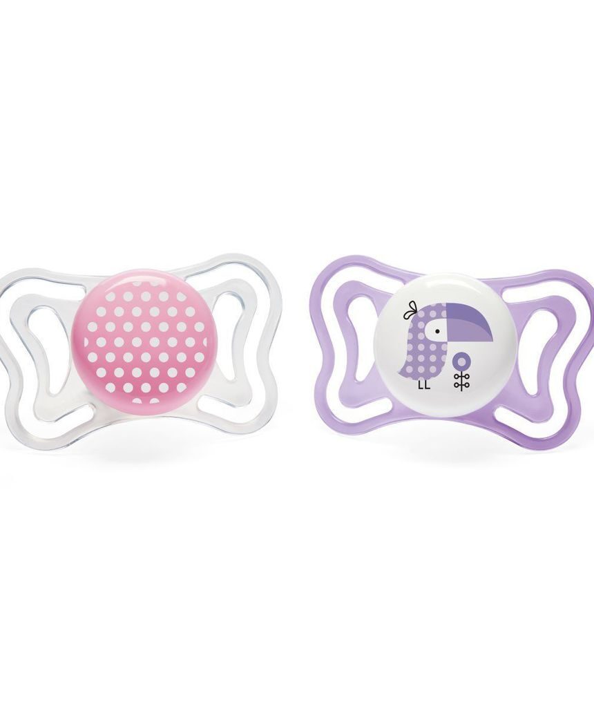 πιπιλα physio light girl 2-6m σιλικονη 2τεμ. - Chicco