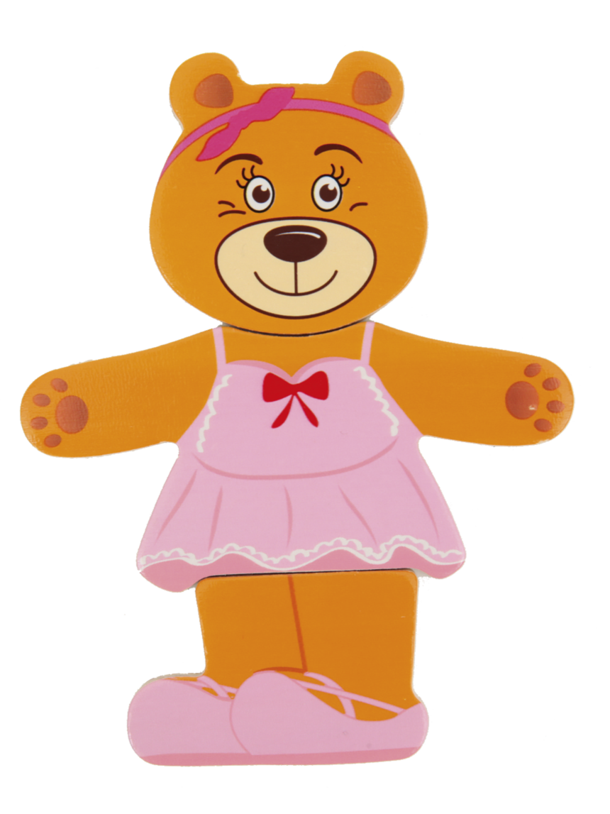 Wood n' play - teddy puzzle - WOOD N'PLAY