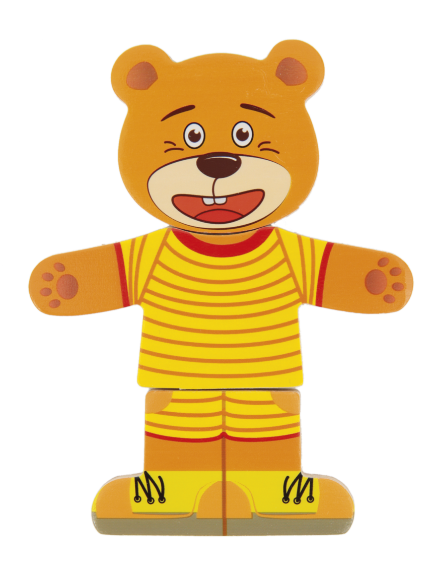 Wood n' play - teddy puzzle - WOOD N'PLAY