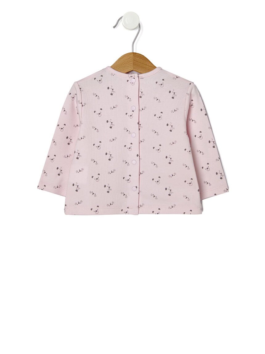 μπλούζα μακρυμάνικη funny animals ροζ για κορίτσι 657810 - Prénatal