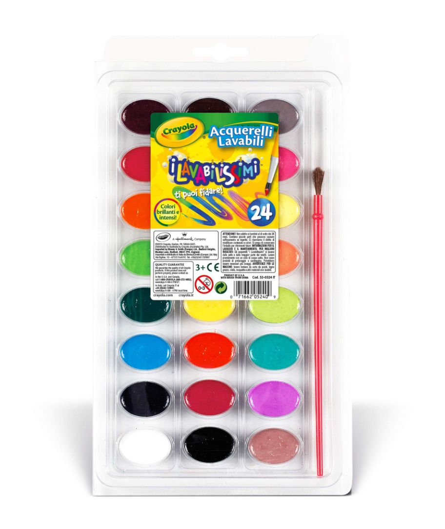 Crayola 24 νερομπογιές πλενόμενες