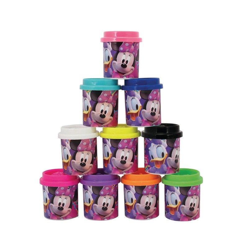 πλαστελίνα 10 βαζάκια πλαστελίνης σε κουτάκι minnie 1045-03575 - Disney