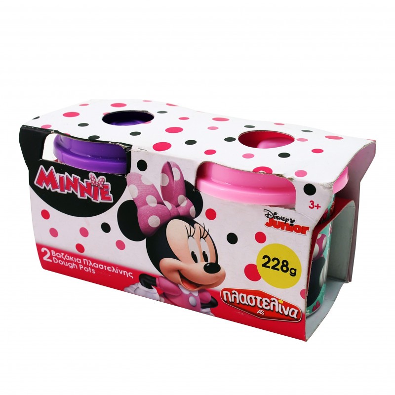 σετ 2 βαζάκια πλαστελίνης minnie mouse 1045-03568 - Disney