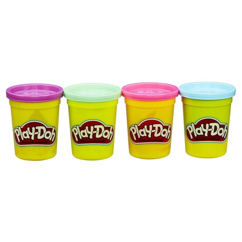 Play-doh classic color 4 βαζάκια - 3 σχέδια b5517 - Play-Doh