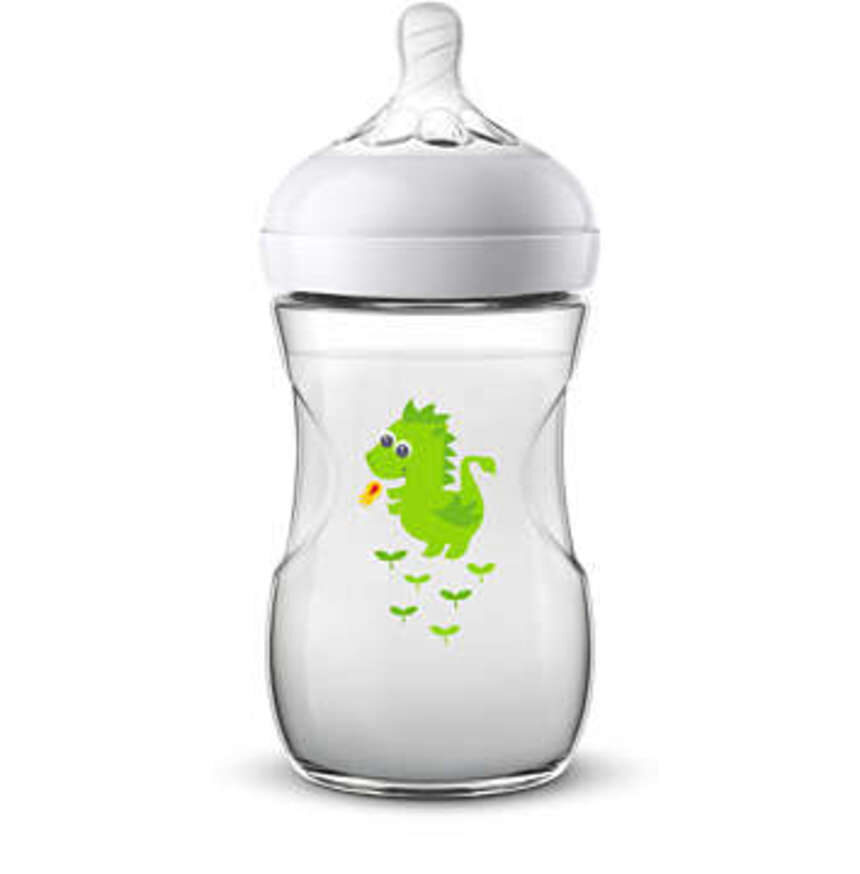 Philips-avent πλαστικό μπιμπερό natural 260ml 1μ+ dragon - Philips Avent