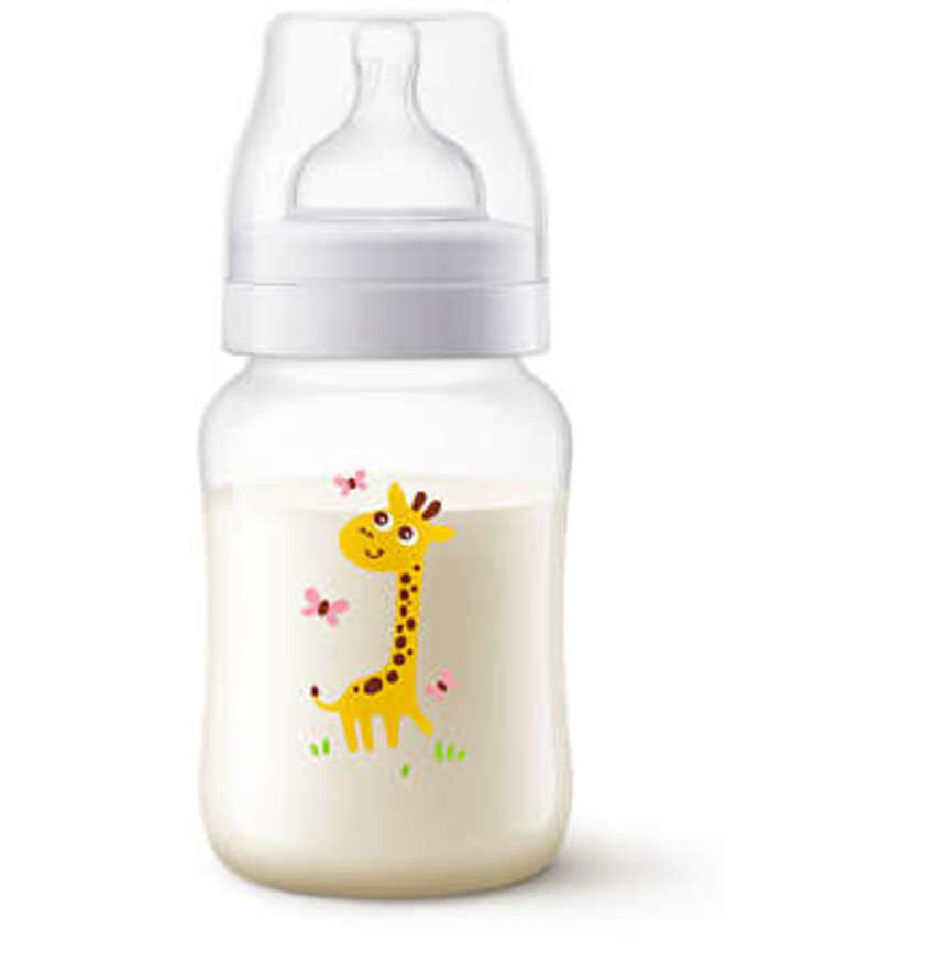 Philips-avent πλαστικό μπιμπερό anti-colic 260 ml 1μ+ giraffe - Philips Avent