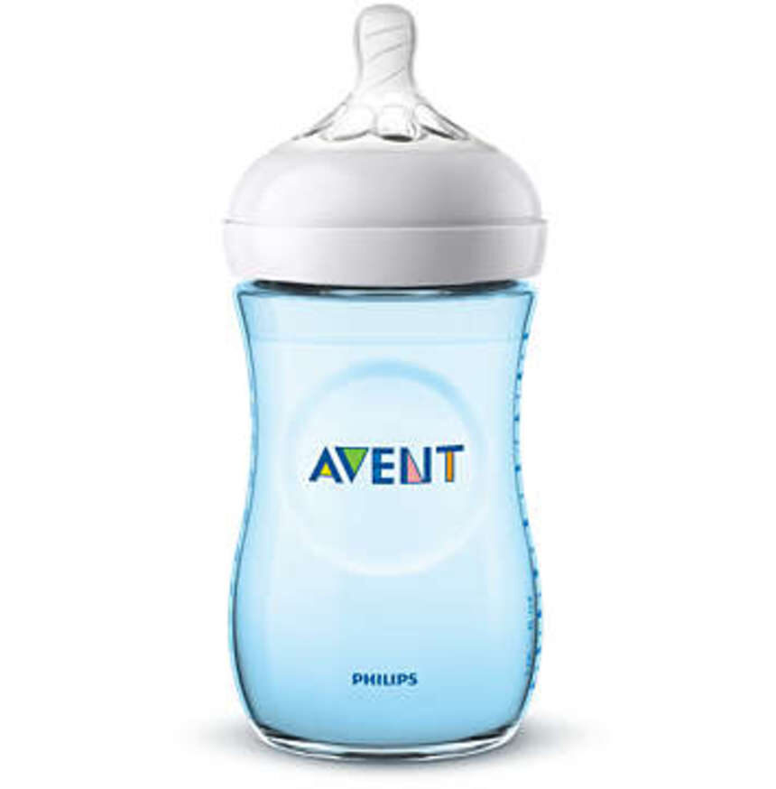 Philips-avent πλαστικό μπιμπερό natural 260 ml 1μ+ μπλε - Philips Avent