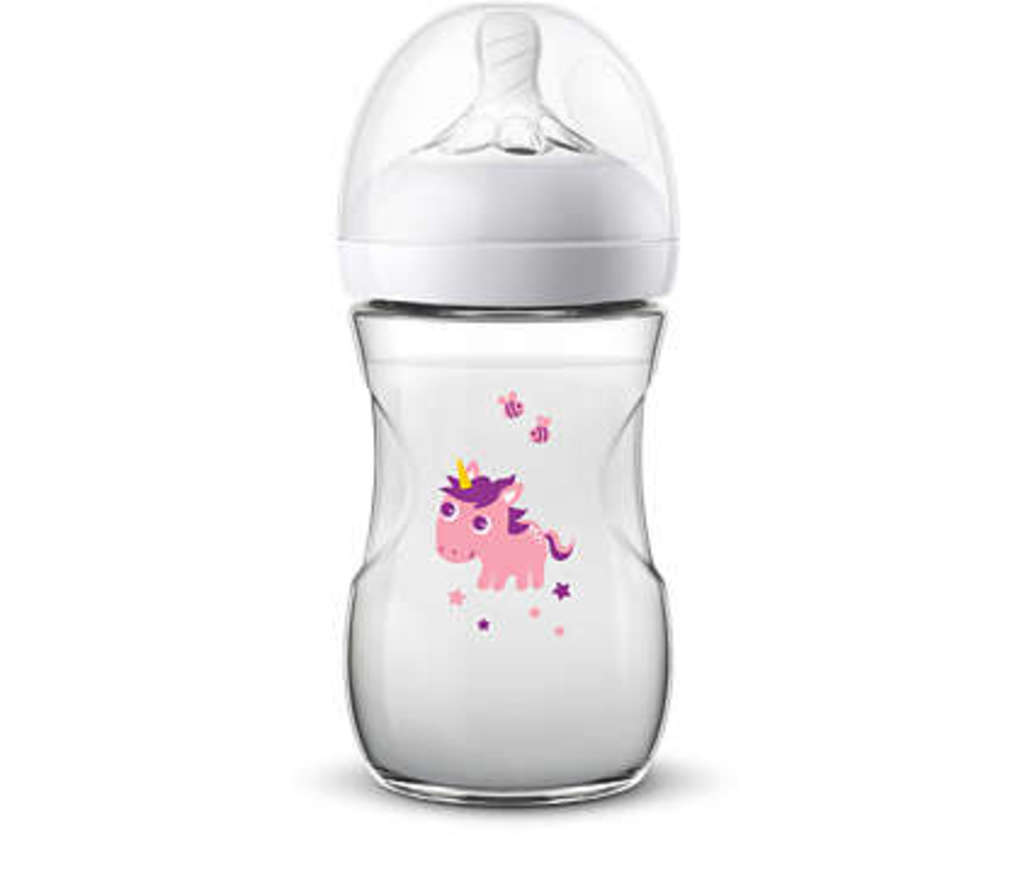 Philips-avent πλαστικό μπιμπερό natural 260ml 1μ+ unicorn - Philips Avent