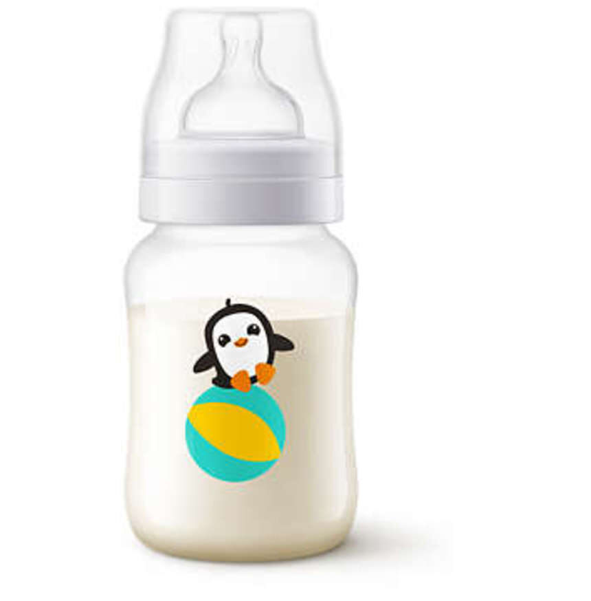 Philips-avent πλαστικό μπιμπερό anti-colic 260 ml 1μ+ penguin - Philips Avent