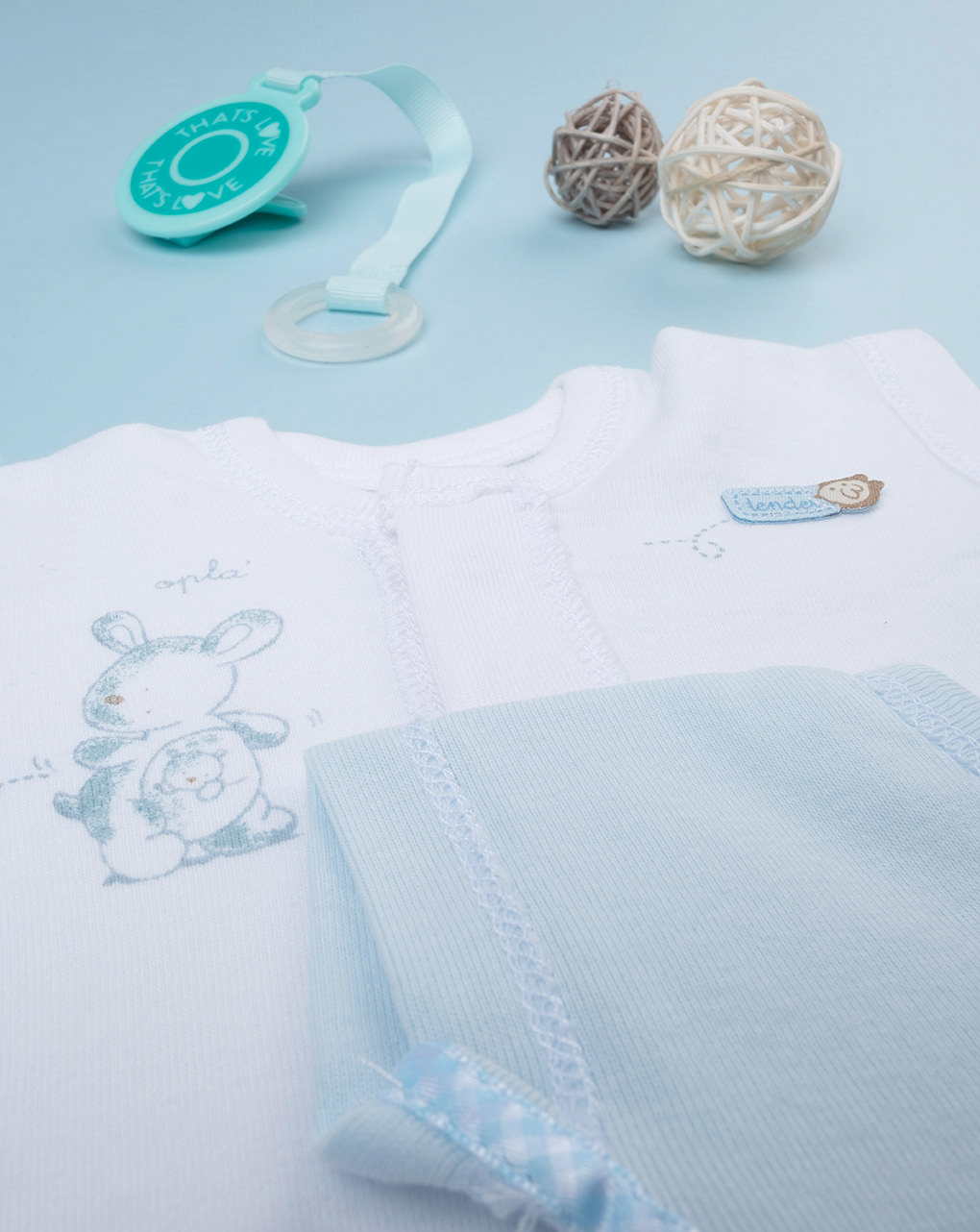 κορμάκι με ζωάκια πακέτο χ2 για αγόρι - Prénatal