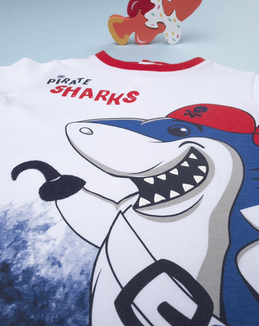 βρεφικό t-shirt και σορτσάκι με καρχαρία για αγόρι - Prénatal