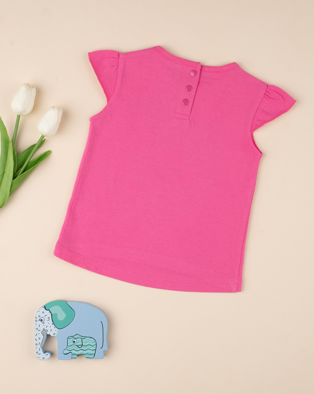 βρεφική μπλούζα φούξια με φράουλες για κορίτσι 692428 - Prénatal