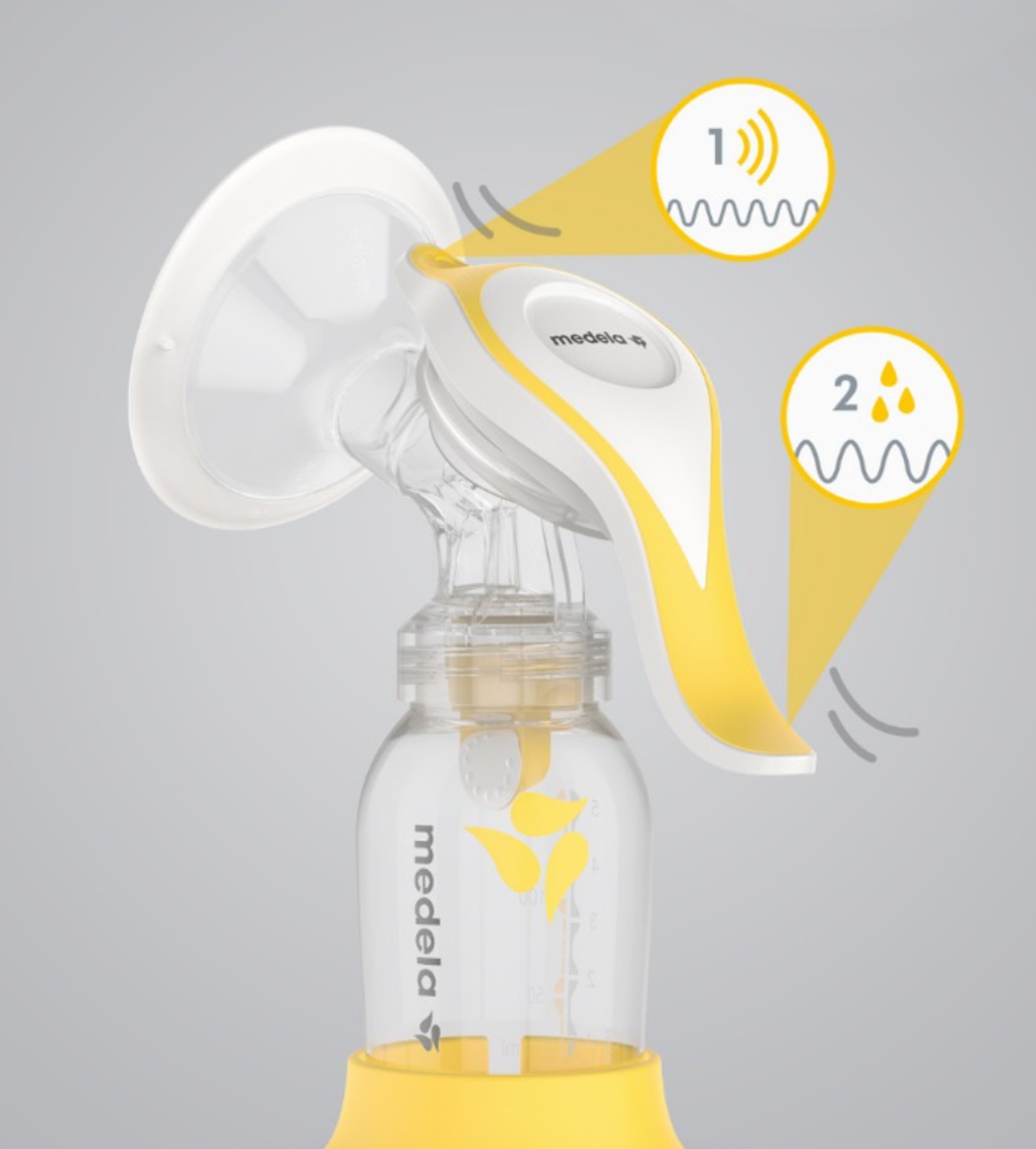 Medela harmony  pump and feed set+θηλή σίτισης calma - Medela