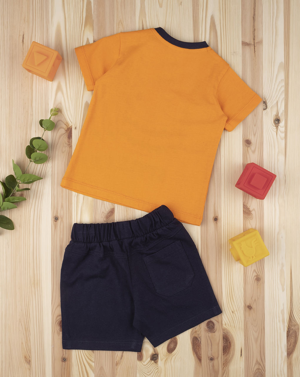 βρεφικό σετ t-shirt και σορτσάκι με τερατάκι για αγόρι - Prénatal
