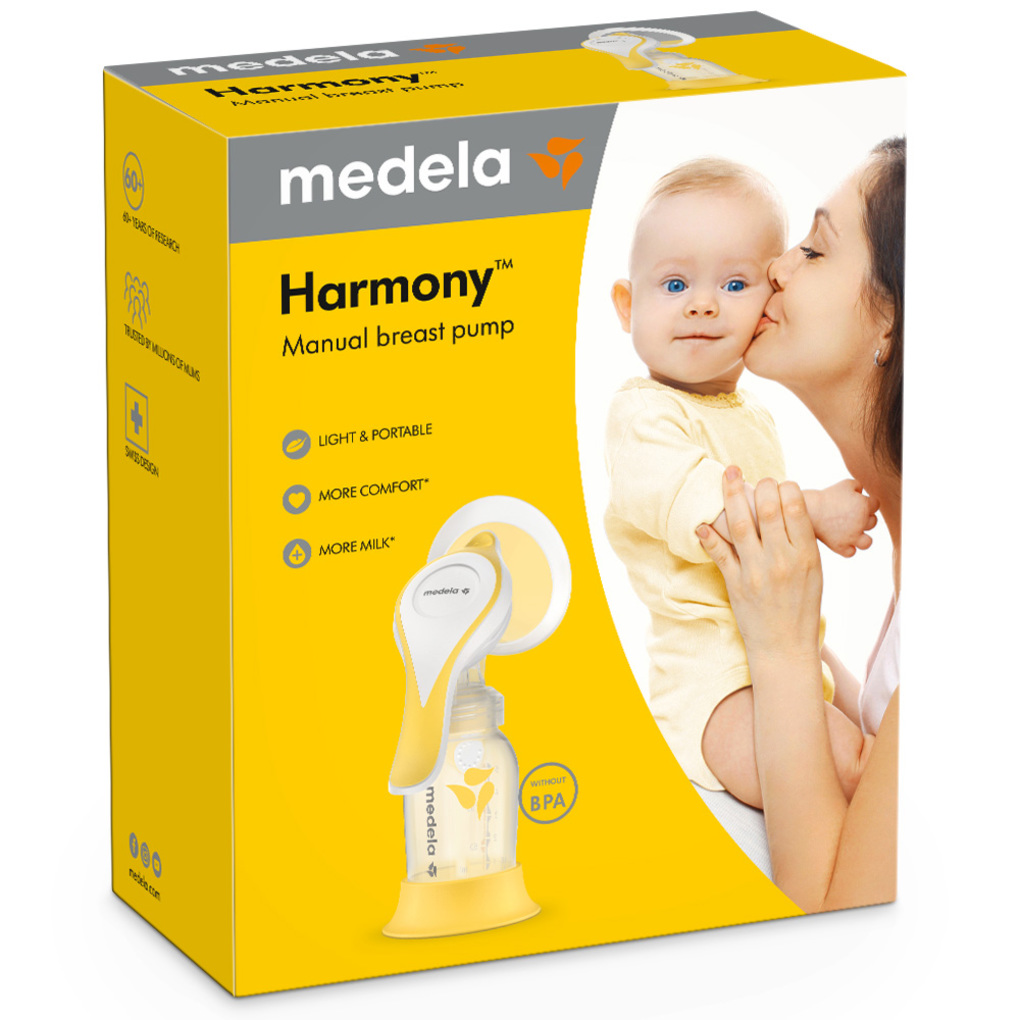 Medela harmony  pump and feed set+θηλή σίτισης calma - Medela