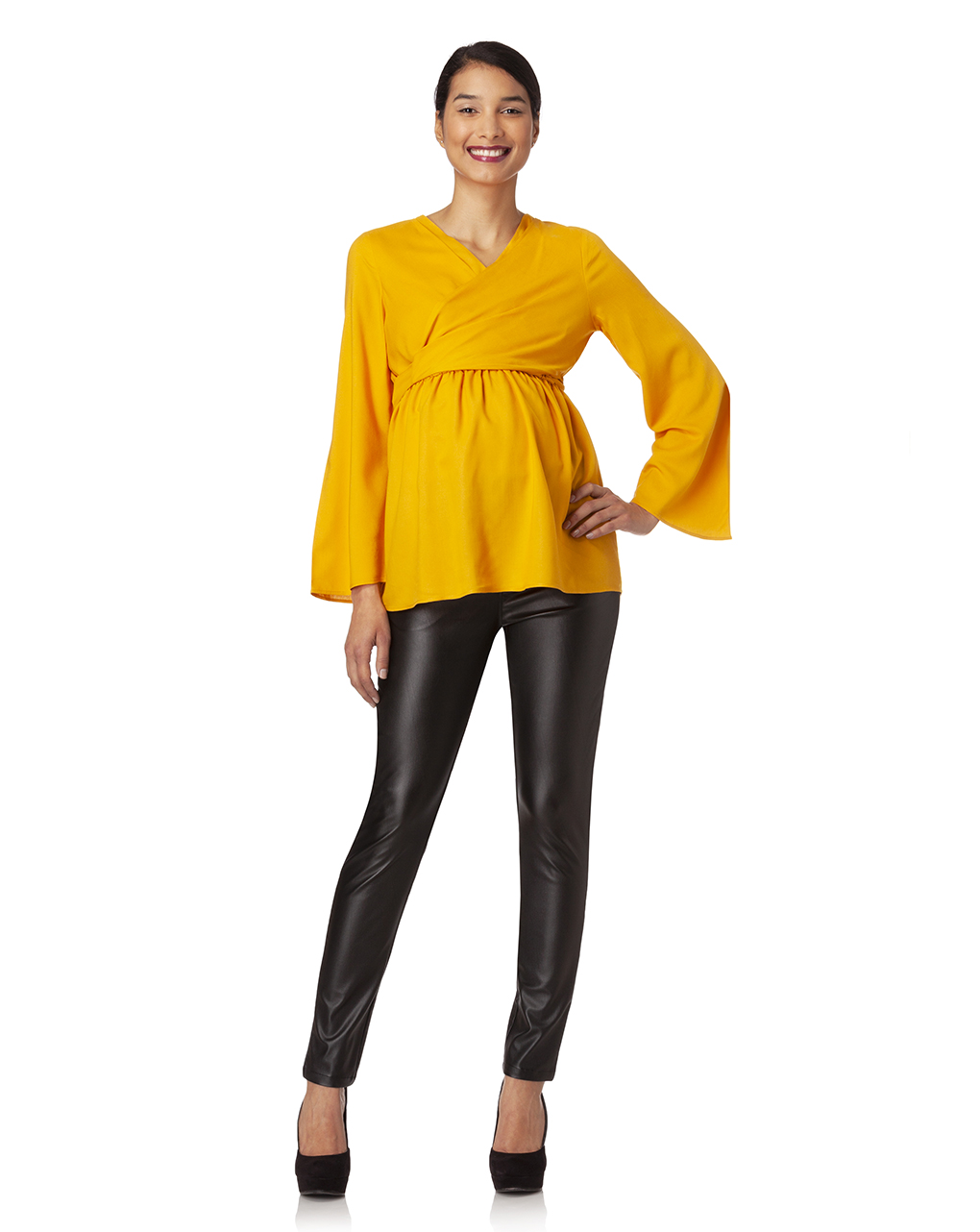 γυναικεία μπλούζα θηλασμού κίτρινη - Prénatal