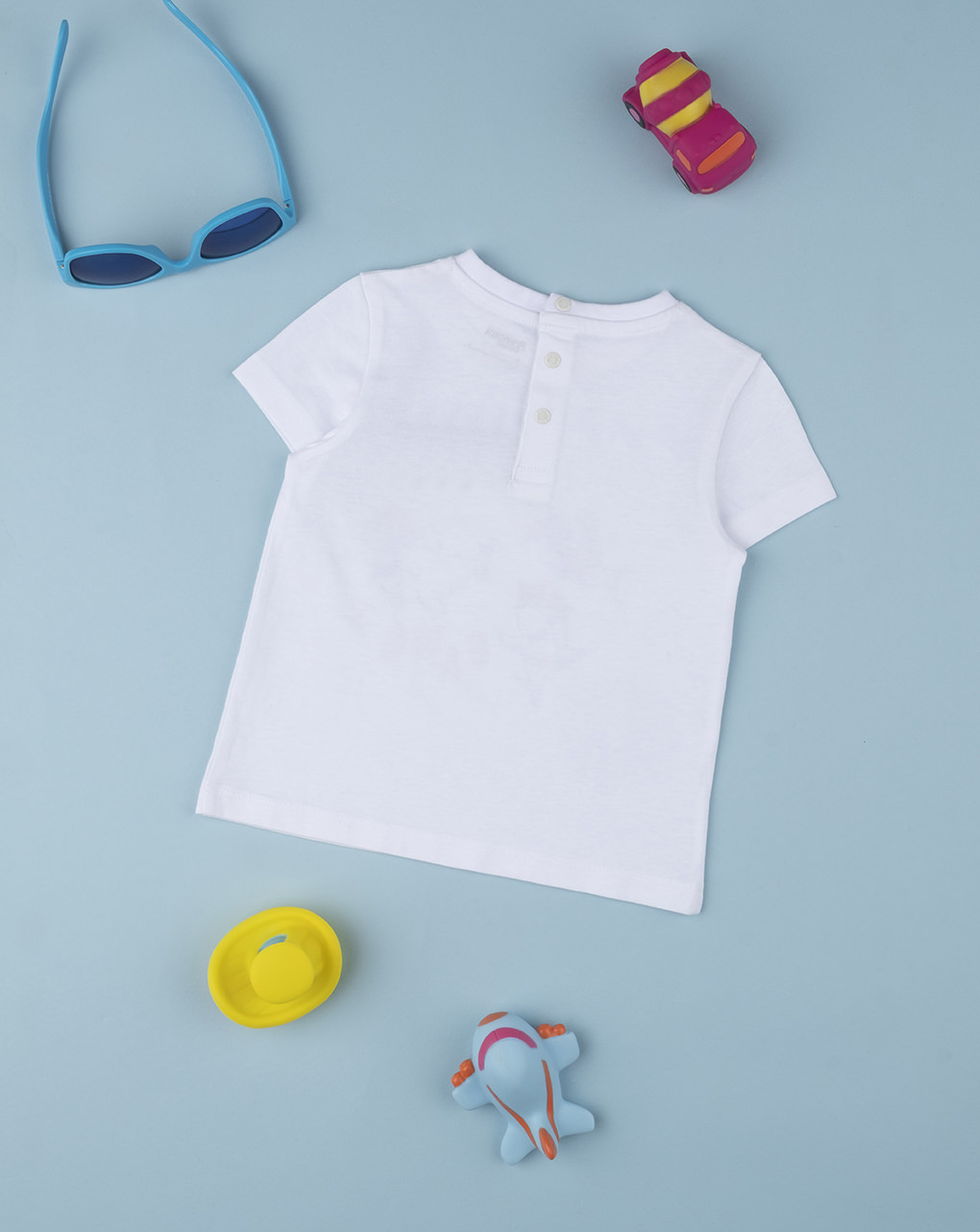 βρεφικό t-shirt λευκό με καρχαρίες για αγόρι - Prénatal